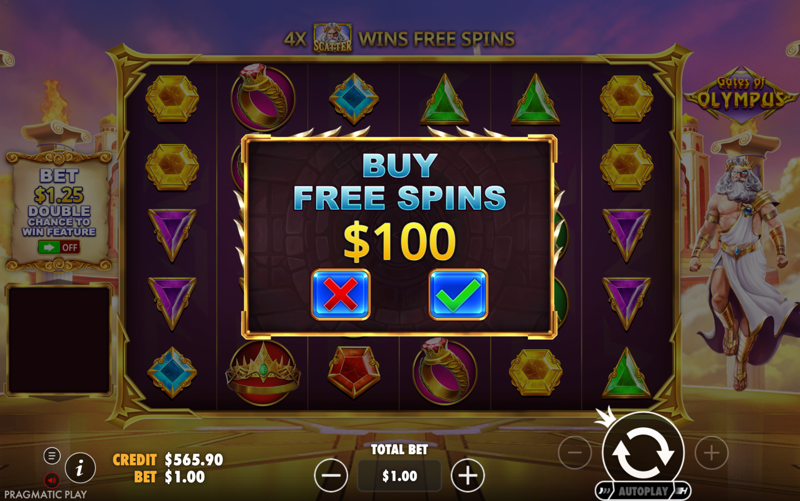 Gates of Olympus — buy free spins option