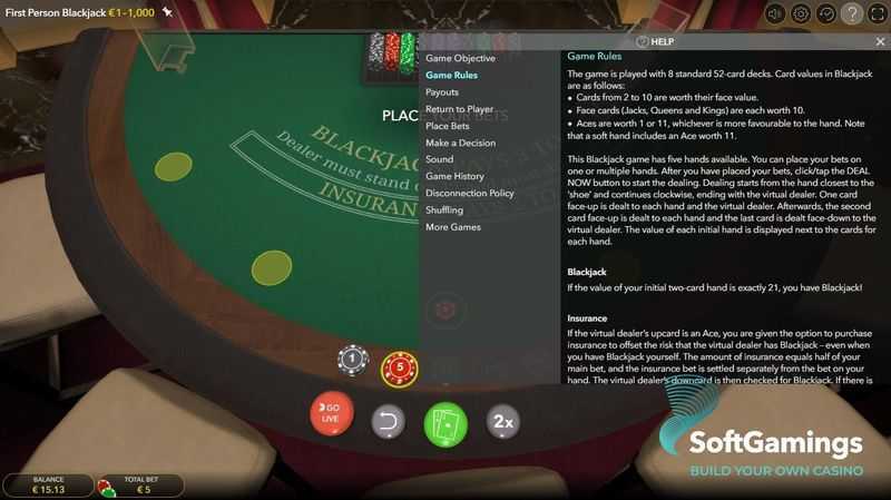 Play First Person Lightning Blackjack