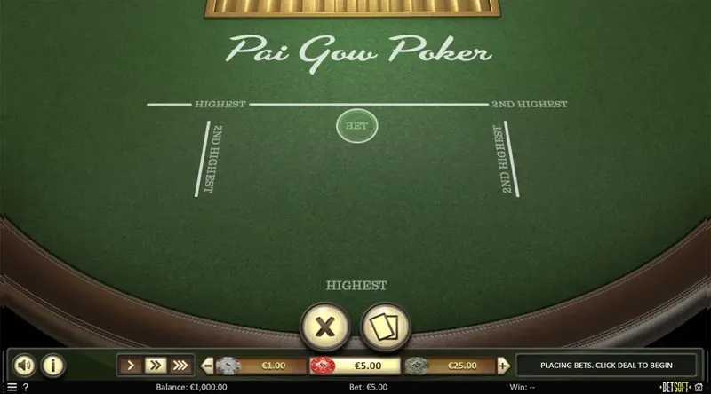 Play Fortune Pai Gow Poker