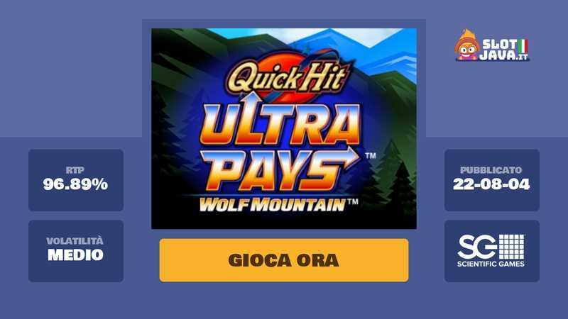 Play Quick Hit Ultra Pays Wolf Mountain