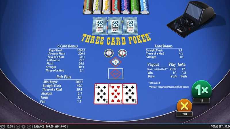 Play Three Card Poker