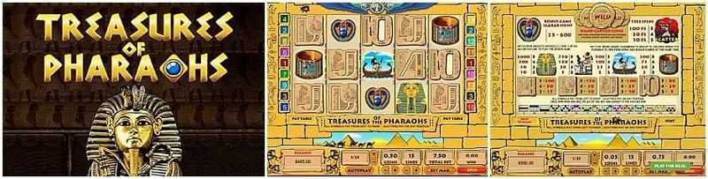 Treasures of the Pharaohs 5 Lines Treasures of the Pharaohs 5 Lines