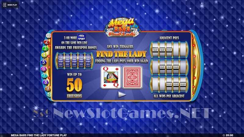Slot Mega Bars Find The Lady Fortune Play 3 Slot Mega Bars Find The Lady Fortune Play 3