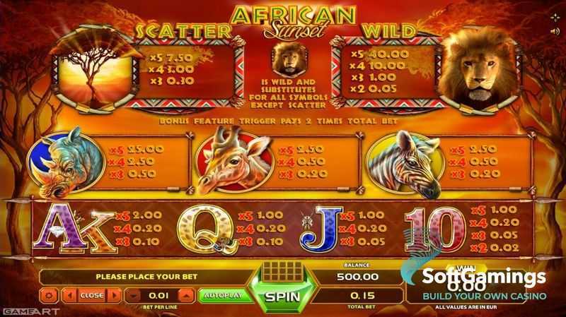Slot African Sunset 2 Slot African Sunset 2