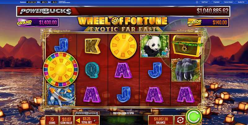 Slot Powerbucks Wheel Of Fortune Exotic Far East 3 Slot Powerbucks Wheel Of Fortune Exotic Far East 3
