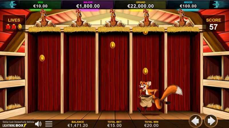 Slot Stellar Cash Chicken Fox 5x Skillstar 3