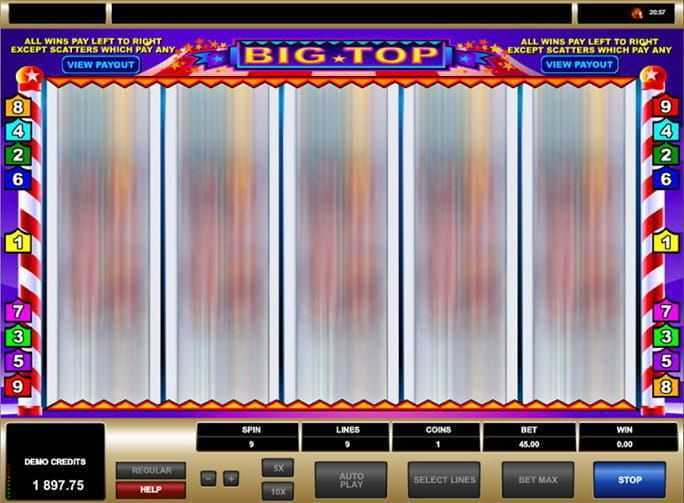 Slot Big Top Circus Multislot 2 Slot Big Top Circus Multislot 2
