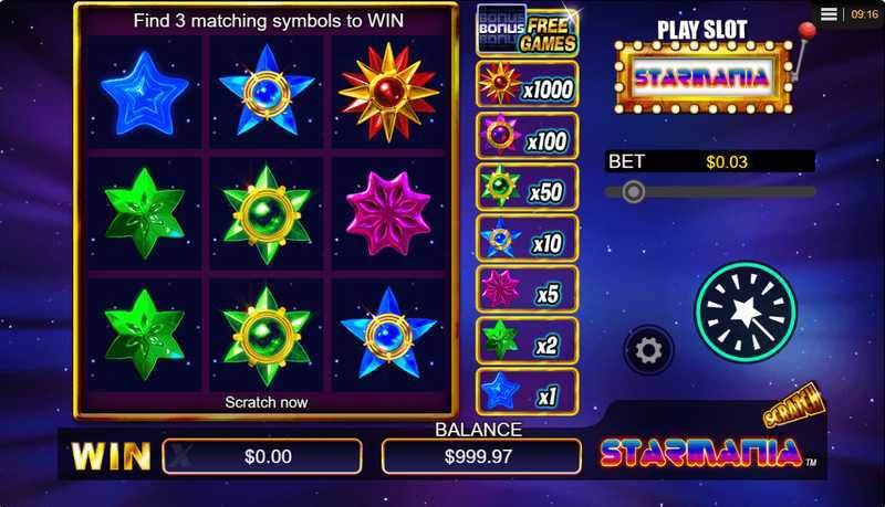Slot Scratch Starmania 3