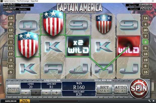 Slot Captain America Playtech 4 Slot Captain America Playtech 4