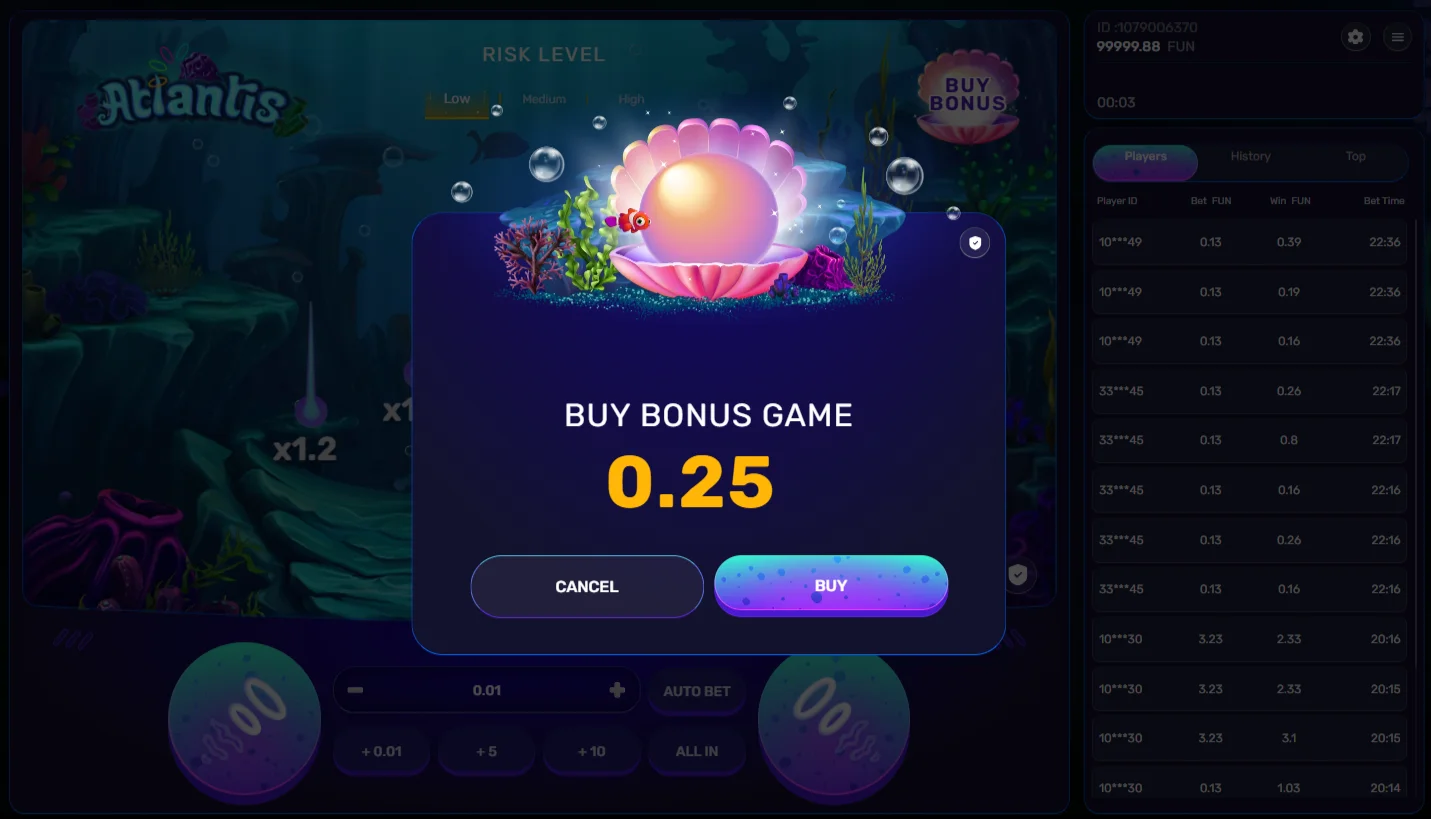 Atlantis — game rules and RTP