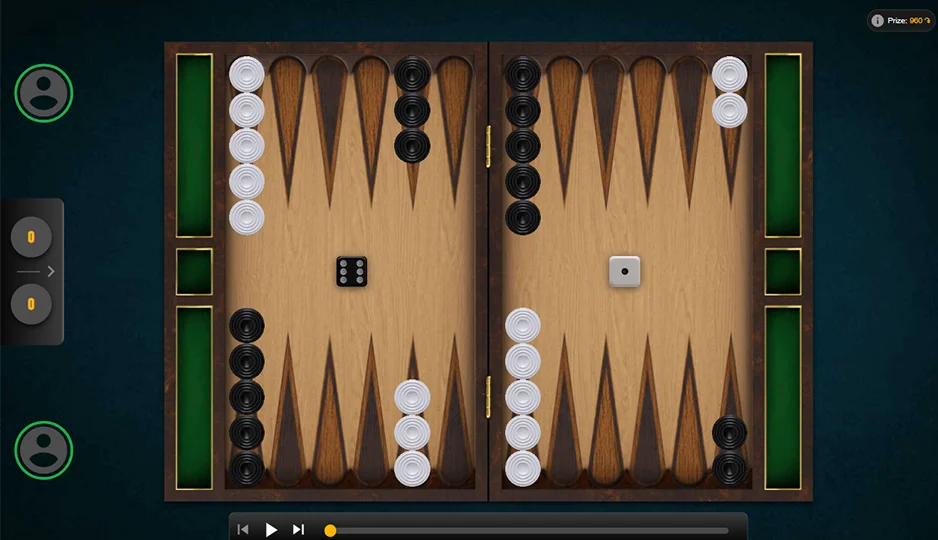 Backgammon — winning combination Backgammon — winning combination