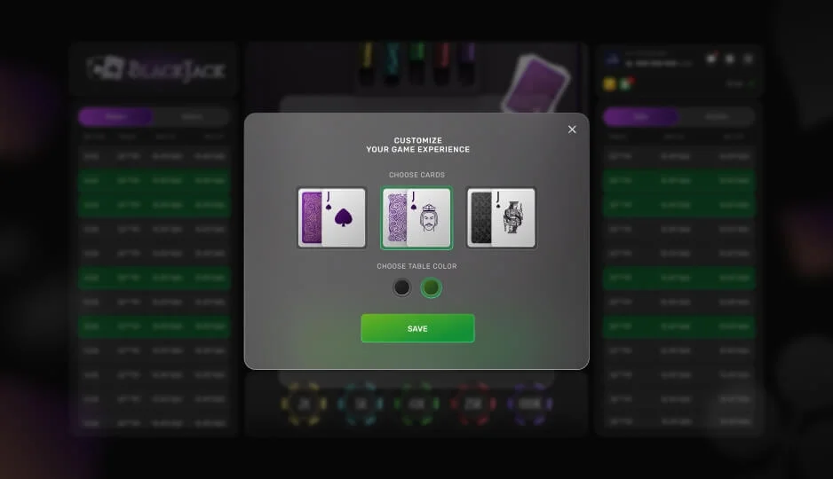 Blackjack — winning combination Blackjack — winning combination