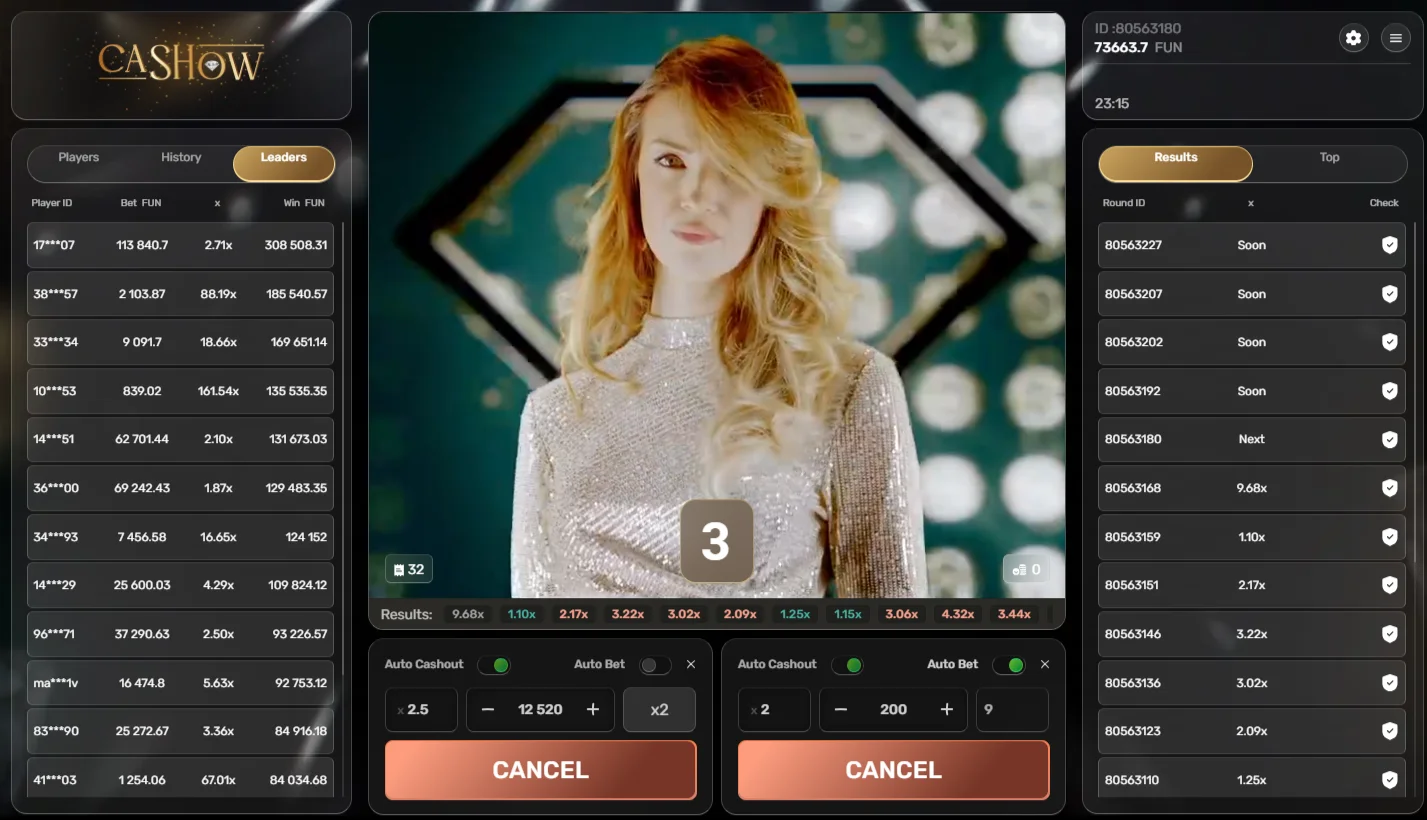 Cash Show — game rules and RTP