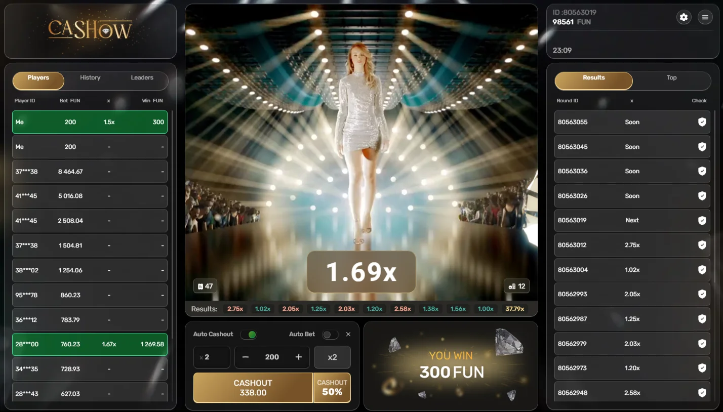 Cash Show — ways to win explained