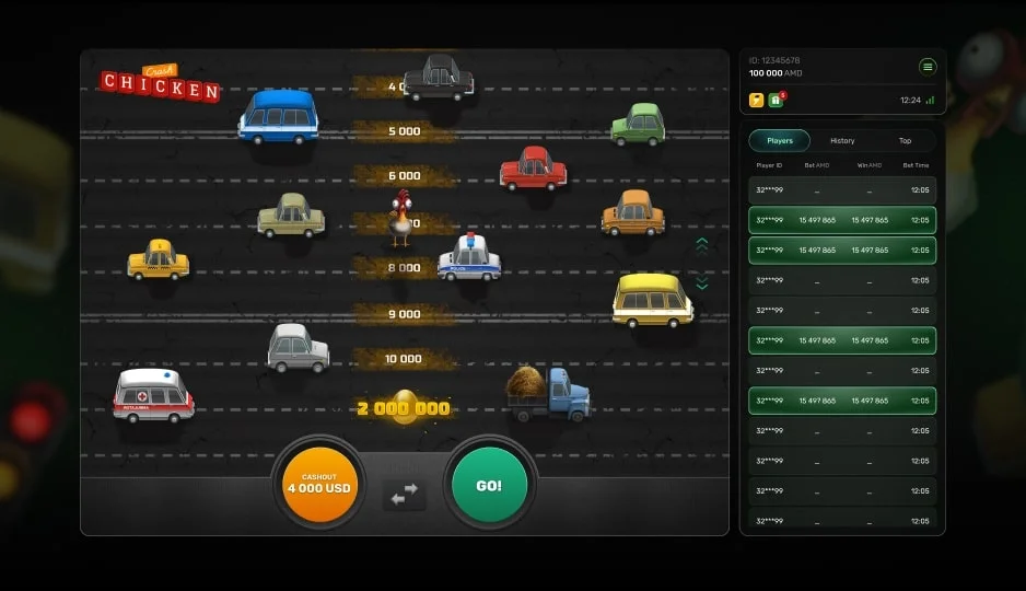 Chicken Crash — game rules and RTP