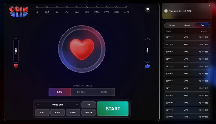 Coin Flip — base gameplay screenshot