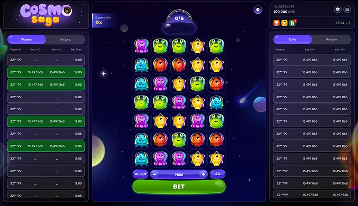 Cosmo Saga — base gameplay screenshot