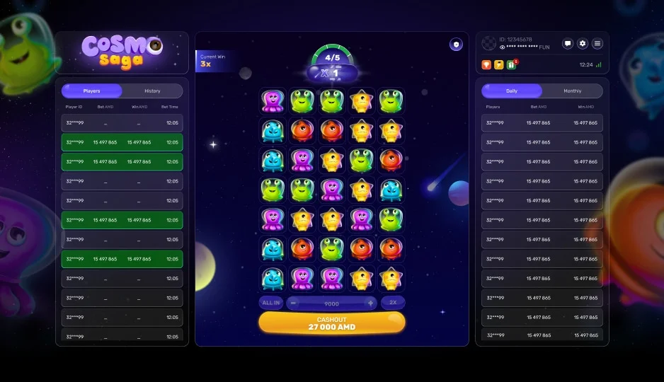 Cosmo Saga — winning combination