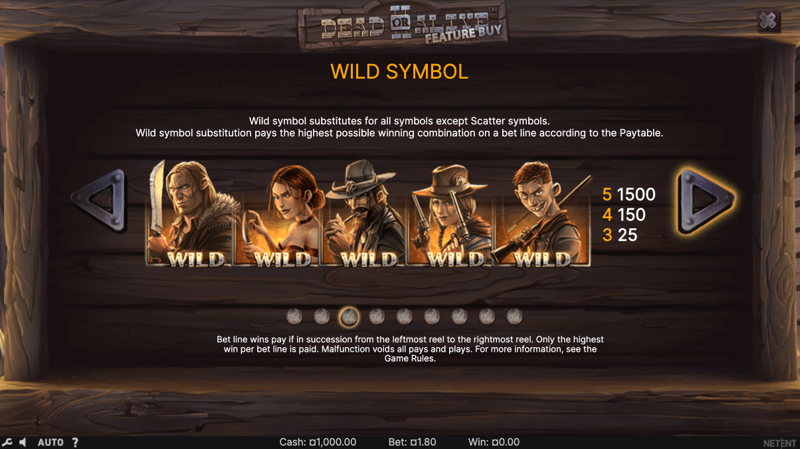 Dead or Alive 2 — wild symbol on the reels Dead or Alive 2 — wild symbol on the reels