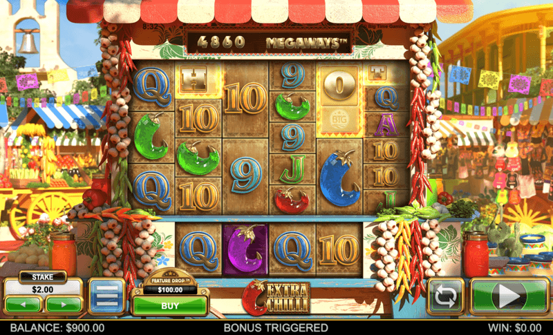 Extra Chilli Megaways — bonus round triggered