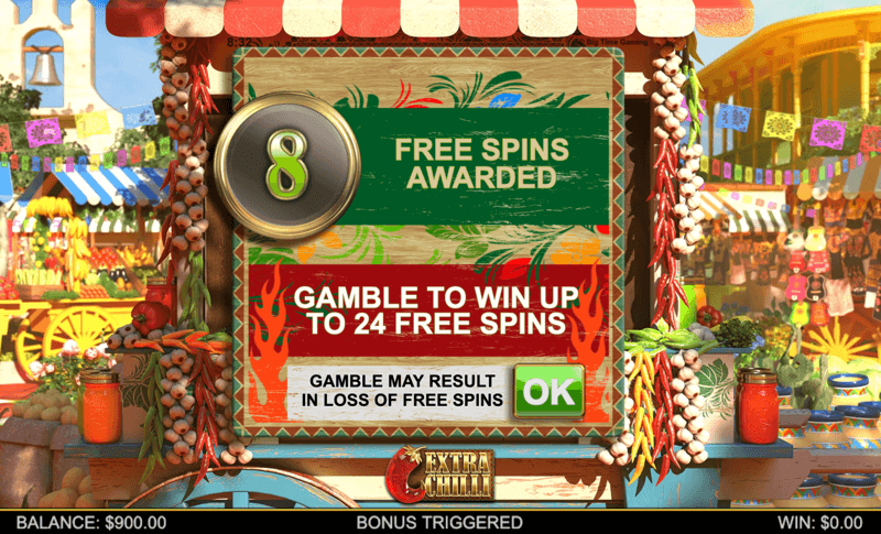 Extra Chilli Megaways — free spins feature
