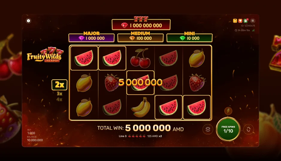 Fruity Wilds — game rules and RTP