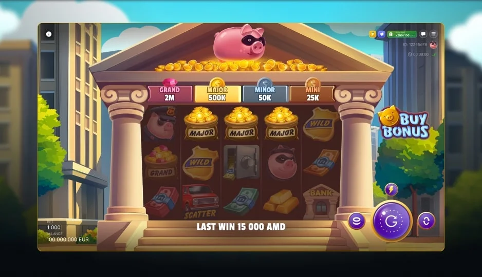Gangsta Piggy: Hold And Win — winning combination