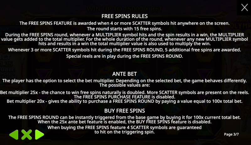 Gates of Olympus 1000 — free spins rules and expanding symbol