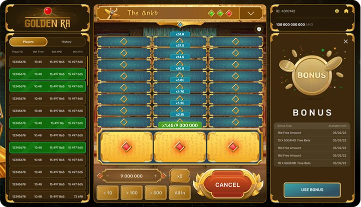 Golden RA — base gameplay screenshot