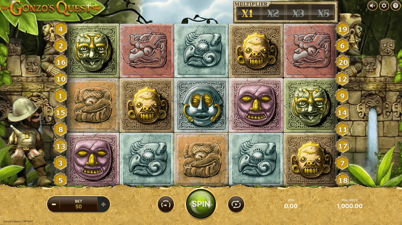 Gonzo's Quest — base gameplay screenshot