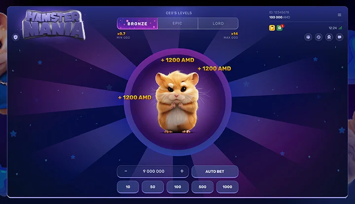 Hamster Mania — base gameplay screenshot Hamster Mania — base gameplay screenshot