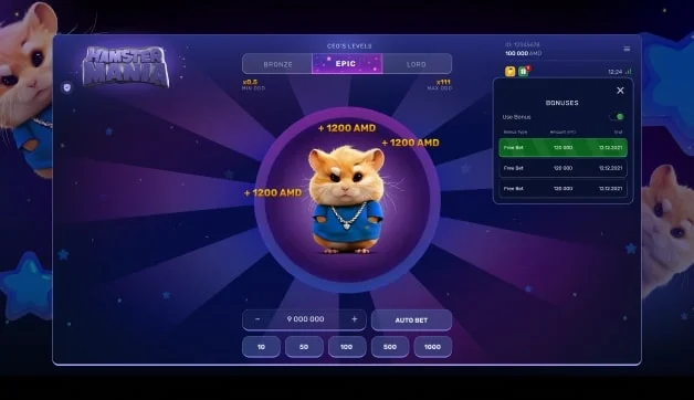 Hamster Mania — winning combination Hamster Mania — winning combination