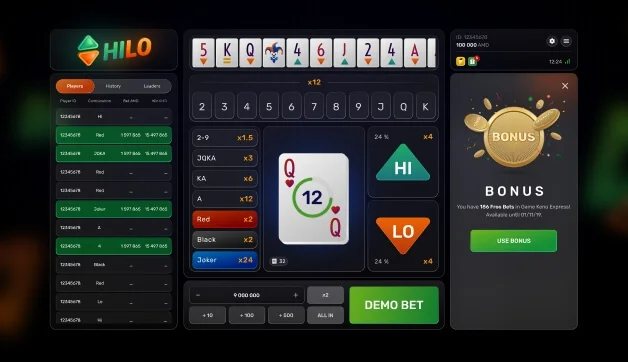 Hi Lo — winning combination