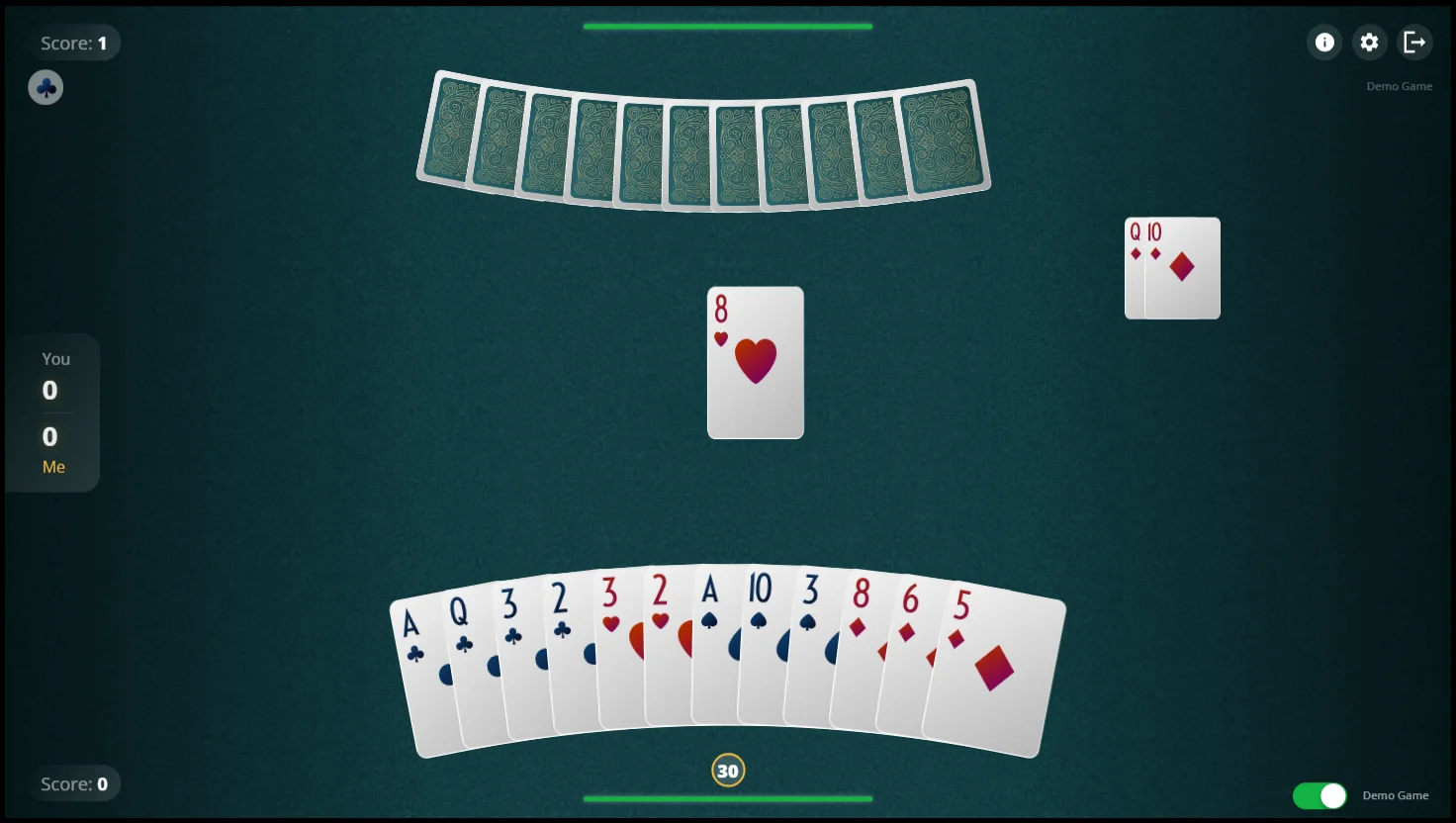 Hokm — winning combination