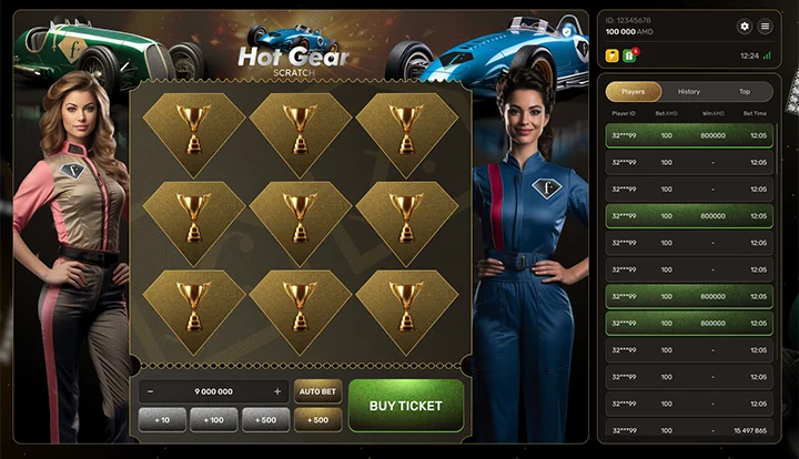 Hot Gear — base gameplay screenshot Hot Gear — base gameplay screenshot