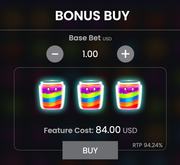 Jammin' Jars — bonus buy feature