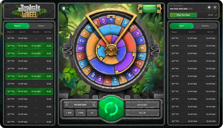 Jungle Wheel — base gameplay screenshot