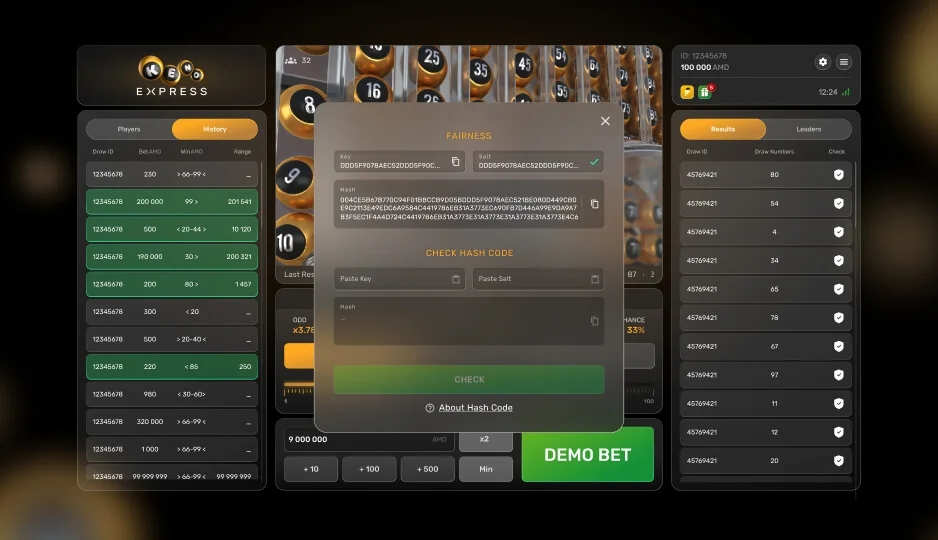 Keno Express — ways to win explained