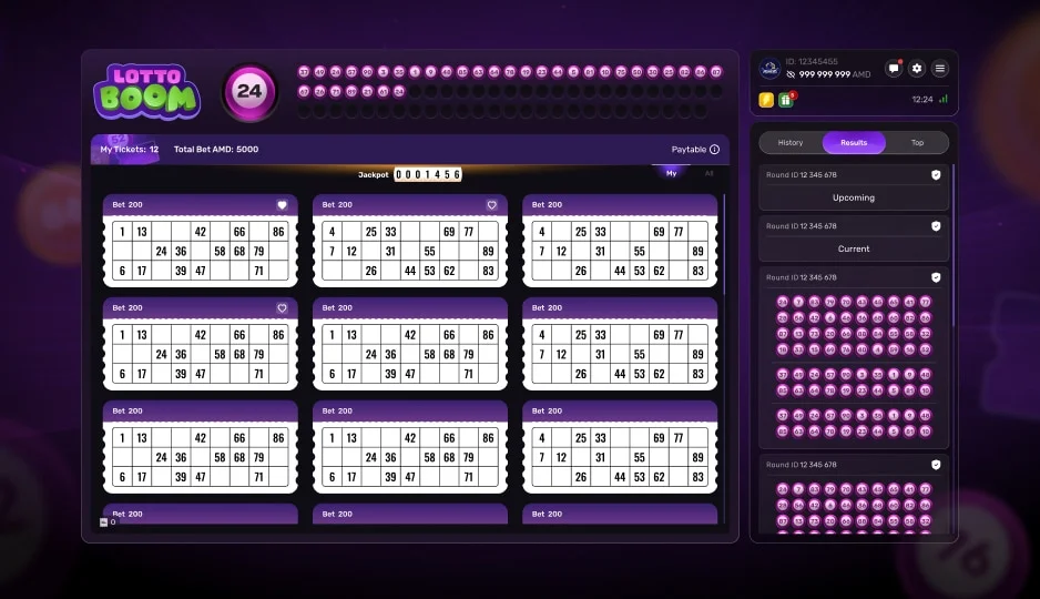 Lotto Boom — winning combination