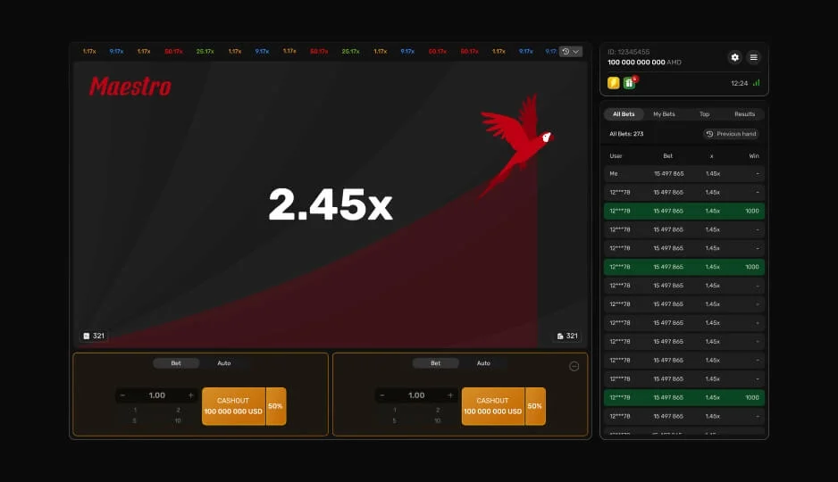 Maestro — winning combination