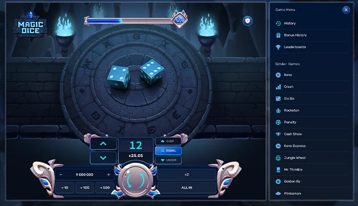 Magic Dice — base gameplay screenshot