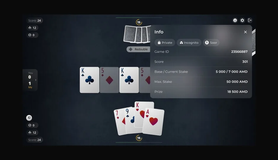 Pasur — game rules and RTP