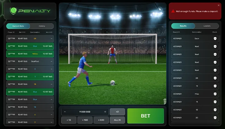 Penalty — base gameplay screenshot Penalty — base gameplay screenshot