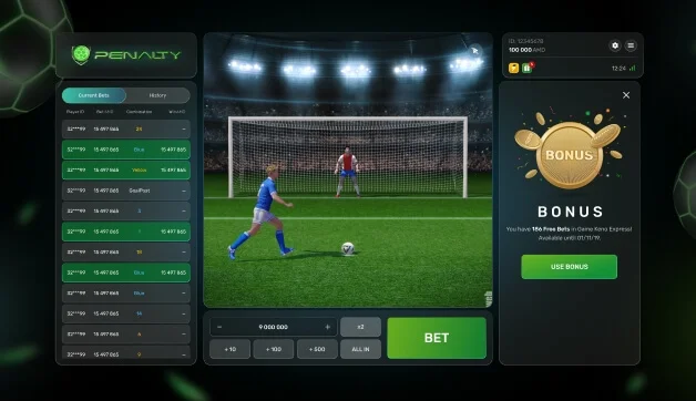 Penalty — winning combination Penalty — winning combination