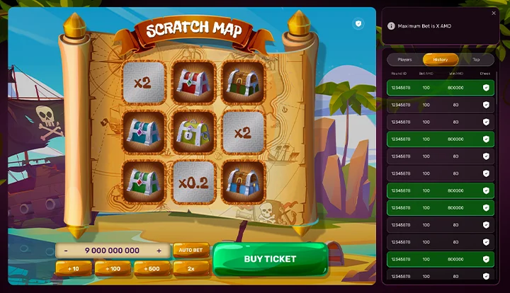 Scratch Map — base gameplay screenshot