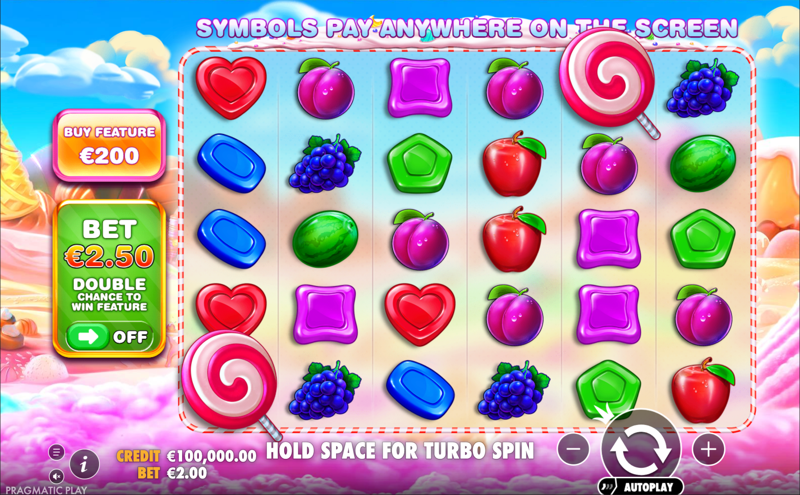 Sweet Bonanza — base gameplay screenshot
