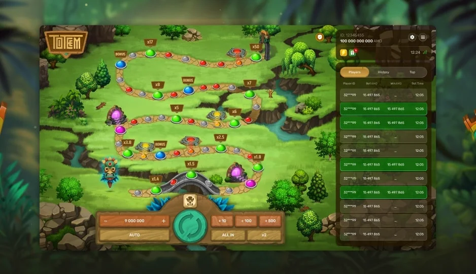 Totem — winning combination