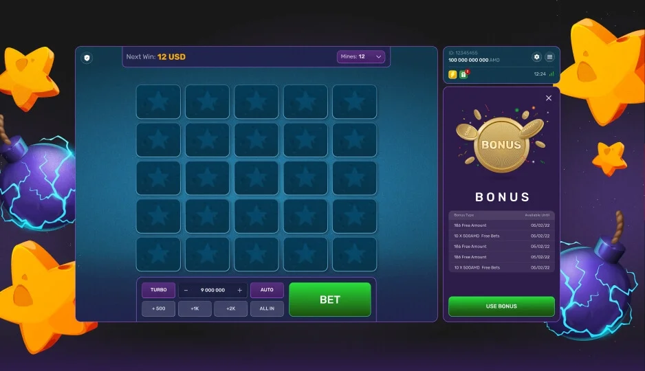 Turbo Mines — winning combination