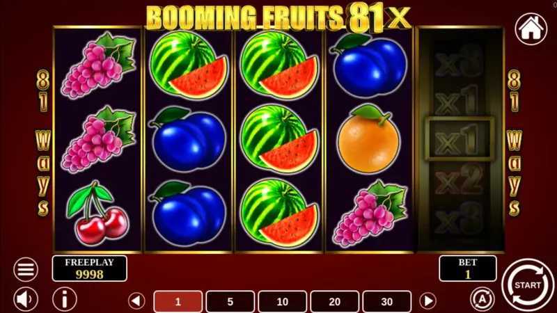 Play Booming Fruits 10 by 1spin4win