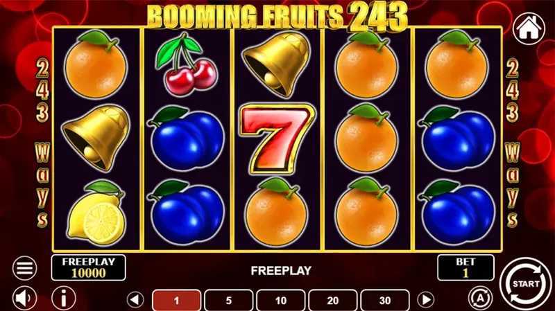 Play Booming Fruits 243 by 1spin4win